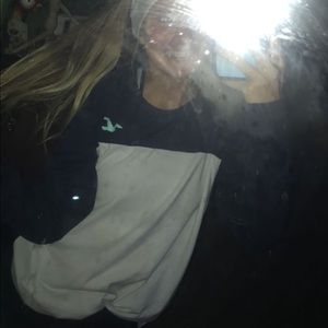 Blue & white Hollister Long sleeve tee